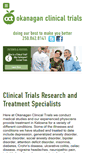 Mobile Screenshot of okanaganclinicaltrials.com
