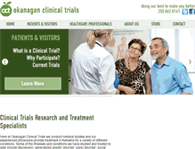 Tablet Screenshot of okanaganclinicaltrials.com
